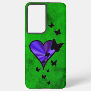 Coque Samsung Galaxy Rainbow heart and Butterfly