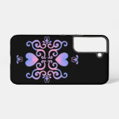 Coque Samsung Galaxy Rainbow Heart et Lily (Verso Horizontal)