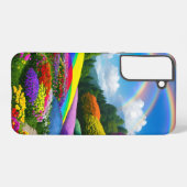 Coque Samsung Galaxy Rainbow Hills et Flowers Two (Verso Horizontal)