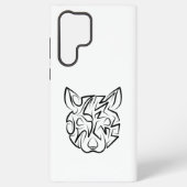 Coque Samsung Galaxy Rat tribal noir et blanc (Verso)