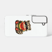 Coque Samsung Galaxy Raton laveur mignon avec pastèque (Verso Horizontal)