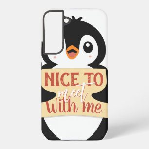 Coque Samsung Galaxy Ravi de me rencontrer : enseigne personnalisable d