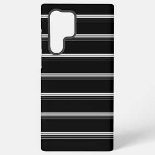 Coque Samsung Galaxy Rayé noir blanc chic