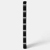 Coque Samsung Galaxy Rayé noir blanc chic (Côté gauche)