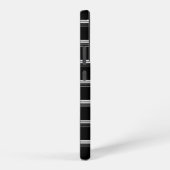 Coque Samsung Galaxy Rayé noir blanc chic (Côté droit)