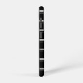 Coque Samsung Galaxy Rayé noir blanc chic  (Côté droit)