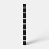 Coque Samsung Galaxy Rayé noir blanc chic  (Côté gauche)