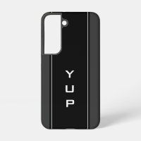 Rayure noire avec monogramme personnalisé