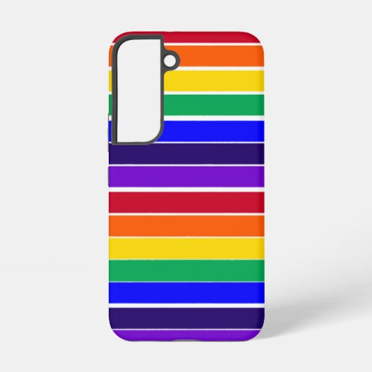 Coque Samsung Galaxy Rayures arc-en-ciel (Verso)