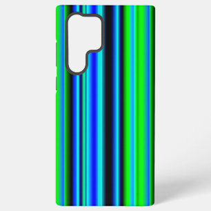 Coque Samsung Galaxy Rayures arc-en-ciel bleu-vert