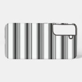 Coque Samsung Galaxy Rayures blanches noires modernes (Verso Horizontal)