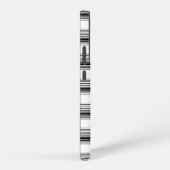 Coque Samsung Galaxy Rayures blanches noires modernes (Côté droit)
