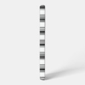 Coque Samsung Galaxy Rayures blanches noires modernes (Côté gauche)