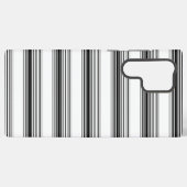 Coque Samsung Galaxy Rayures blanches noires modernes (Verso Horizontal)