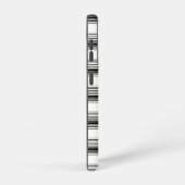 Coque Samsung Galaxy Rayures blanches noires modernes (Côté droit)