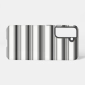 Coque Samsung Galaxy Rayures blanches noires modernes (Verso Horizontal)