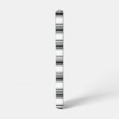Coque Samsung Galaxy Rayures blanches noires modernes (Côté gauche)