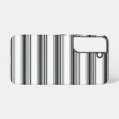Coque Samsung Galaxy Rayures blanches noires modernes (Verso Horizontal)