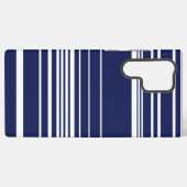 Coque Samsung Galaxy Rayures complexes - Bleu (Verso Horizontal)