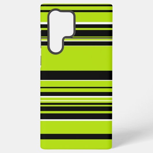Coque Samsung Galaxy Rayures complexes - Vert Citron (Verso)