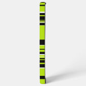 Coque Samsung Galaxy Rayures complexes - Vert Citron (Côté gauche)