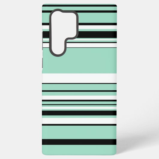 Coque Samsung Galaxy Rayures complexes - Vert (Menthe) (Verso)