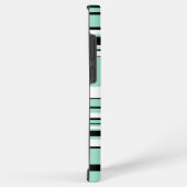 Coque Samsung Galaxy Rayures complexes - Vert (Menthe) (Côté droit)