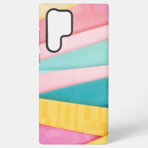 Coque Samsung Galaxy Rayures de Confettis Pastels
