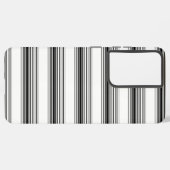 Coque Samsung Galaxy Rayures noires et blanches modernes (Verso Horizontal)