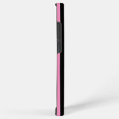 Coque Samsung Galaxy Rayures roses et noires (Côté droit)