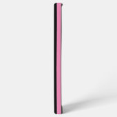 Coque Samsung Galaxy Rayures roses et noires (Côté gauche)