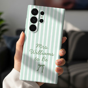 Coque Samsung Galaxy Rayures Vert Sauge Future Mme personnalisée   Futu