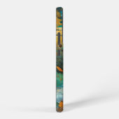 Coque Samsung Galaxy Récolte d'automne Turquoise rouille or Abstrait (Côté droit)