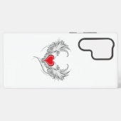 Coque Samsung Galaxy Red Angel Coeur avec ailes (Verso Horizontal)
