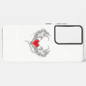 Coque Samsung Galaxy Red Angel Coeur avec ailes (Côté gauche)