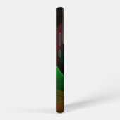 Coque Samsung Galaxy Red Green Floral Modern Abstract Art Pattern #21 (Côté droit)