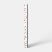 Coque Samsung Galaxy Red Green Golden Snowflakes Xmas Custom Monogramme (Côté gauche)