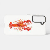 Coque Samsung Galaxy Red polygonal lobster (Verso Horizontal)