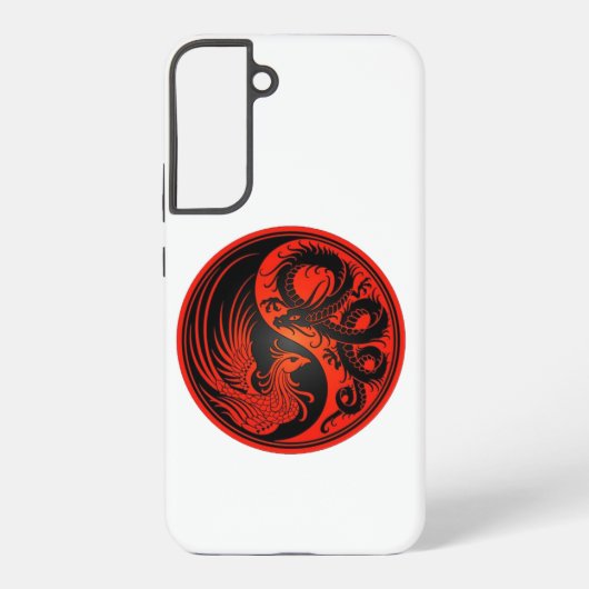 Coque Samsung Galaxy Red Yin Yang (Verso)