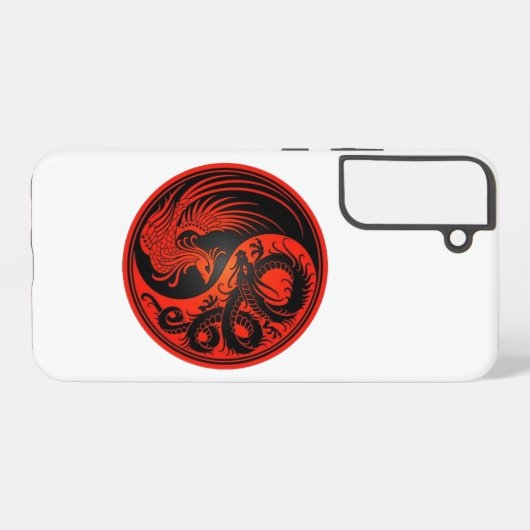 Coque Samsung Galaxy Red Yin Yang (Verso Horizontal)