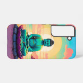 Coque Samsung Galaxy Reflet du coucher de soleil de Bouddha (Verso Horizontal)