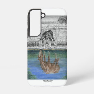 Coque Samsung Galaxy Réflexion de l'eau du poulal du cheval