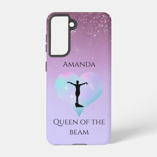 Coque Samsung Galaxy Reine Violette De La Poutre Gymnastique Personnali (Verso)