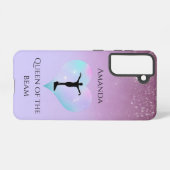 Coque Samsung Galaxy Reine Violette De La Poutre Gymnastique Personnali (Verso Horizontal)