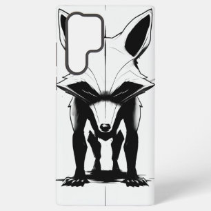 Coque Samsung Galaxy Renard Silhouette Gras - Art Animalier Monochrome