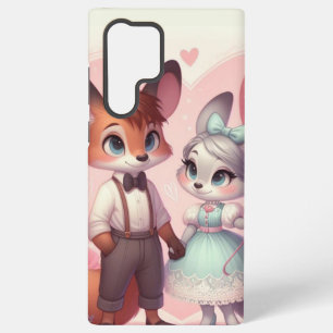 Coque Samsung Galaxy Renards de dessin animé mignons pour la Saint-Vale