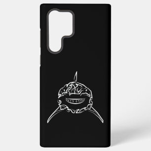 Coque Samsung Galaxy Requin Blanc Tribal Noir et Blanc