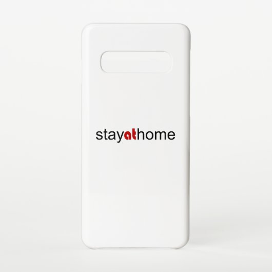 Coque Samsung Galaxy Restez à la maison (Dos)