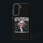 Coque Samsung Galaxy Restez bloqués ou soyez bloqués George Washington<br><div class="desc">Restez bloqués ou soyez bloqués George Washington 4 juillet</div>