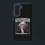 Coque Samsung Galaxy Restez bloqués ou soyez bloqués George Washington<br><div class="desc">Restez bloqués ou soyez bloqués George Washington 4 juillet</div>